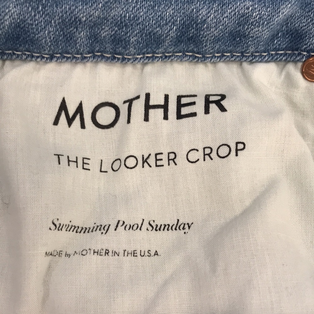 MOTHER The Looker Crop Ankle Jeans in Light Blue